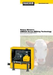 Rotary Blowers OMEGA Series Milking Technology