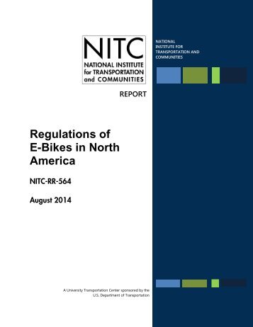 NITC-RR-564_Regulations_of_E-Bikes_in_North_America_1