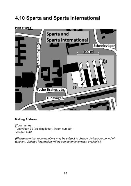 Handbook for tenants of the International Housing ... - Lund University