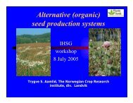 Trygve Aamlid - International Herbage Seed Group