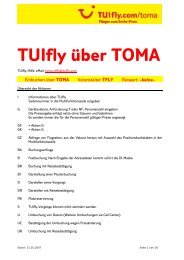 Tuifly über TOMA