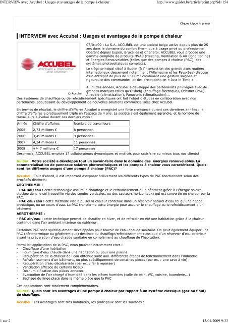 Lire l'article - Accubel