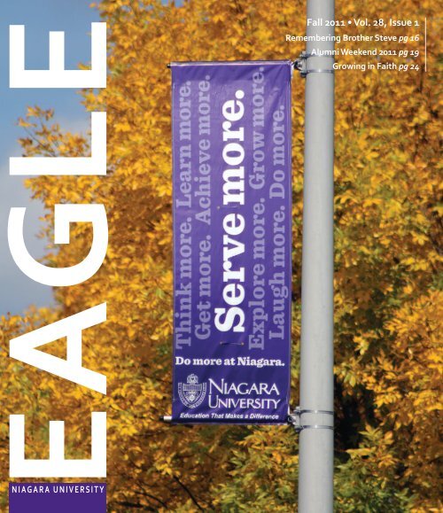 Fall 2011 â¢ Vol. 28, Issue 1 - Eagle Online - Niagara University