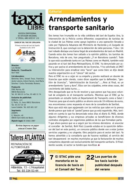 Taxi Libre 170 - Stac