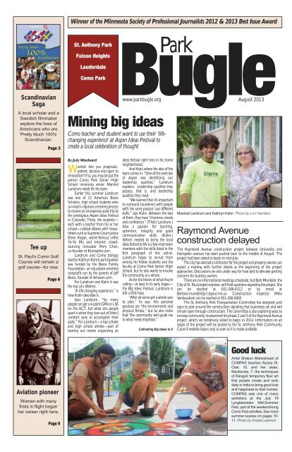 Mining big ideas - Park Bugle