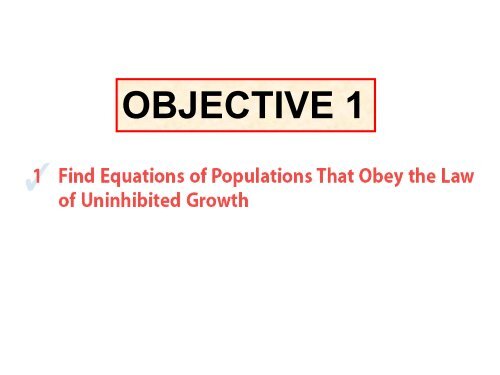 Section 6.8 Exponential Growth and Decay Models; Newton's Law ...