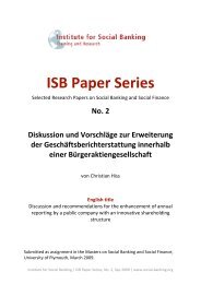 ISB Paper Series Deckblatt 2 - Institute for Social Banking