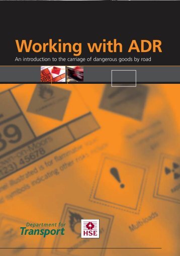 Working with ADR - An introduction to the carriage of ... - everysite