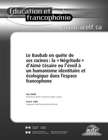 Le Baobab en quÃªte de ses racines - acelf