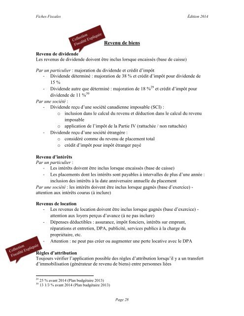 Fiches fiscales - UniversitÃ© du QuÃ©bec