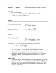 1 Lecture 26 Chapter 16 Ideal-dilute solutions and ... - Chem.hope.edu