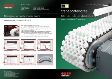 transportadores de banda articulada - easy systems