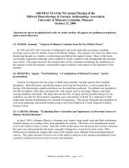 Abstracts - University of Indianapolis Archeology & Forensics ...