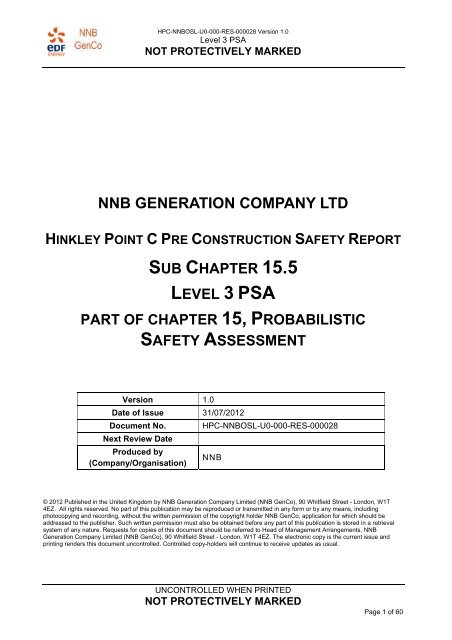 Level 3 PSA - EDF Hinkley Point