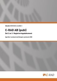 Del 2 av 3 Registreringsdokument - C-RAD