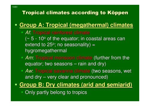 Introduction to tropical ecology