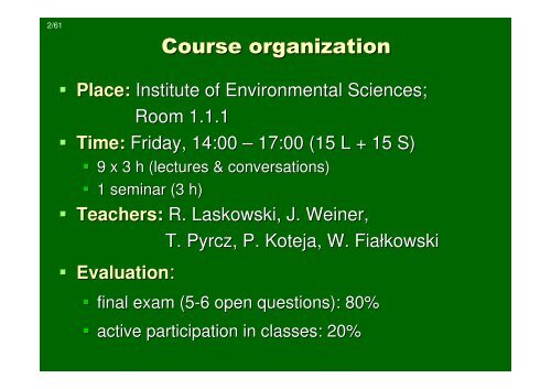 Introduction to tropical ecology