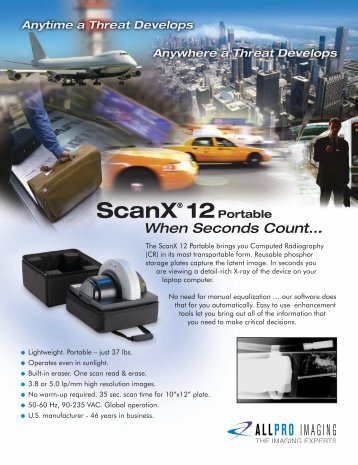 The ScanX 12 Portable brings you Computed Radiography (CR) in ...