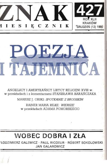 Nr 427, grudzieÅ 1990 - Znak