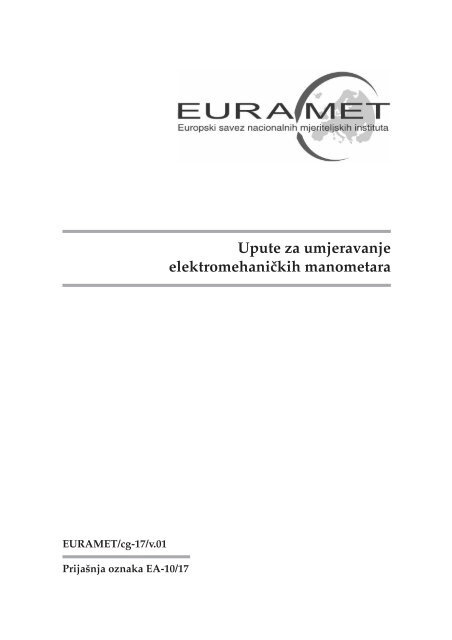 EURAMET/cg-17/v.01 - DrÅ¾avni zavod za mjeriteljstvo