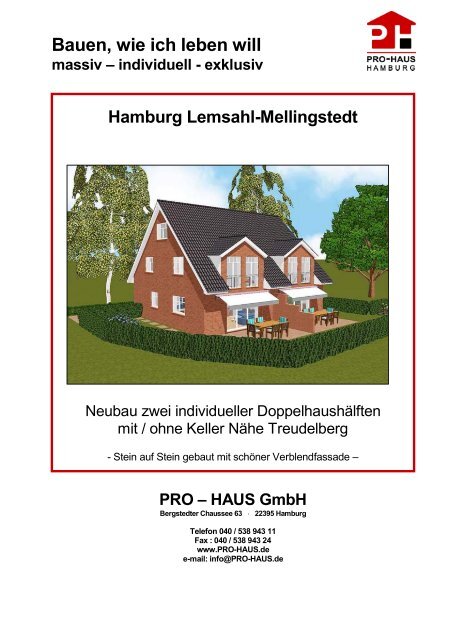 Bauen, wie ich leben will - Pro-haus.de