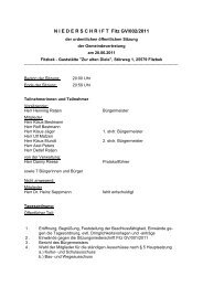 Protokoll Gemeindevertretung 20.06.2011 - Fitzbek