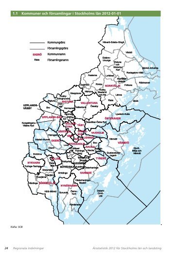 1.1 Kommuner och fÃ¶rsamlingar i Stockholms lÃ¤n 2012-01-01