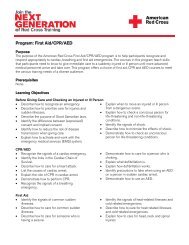 First Aid/CPR/AED Fact Sheet