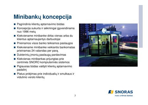 AB Bankas SNORAS Prezentacija