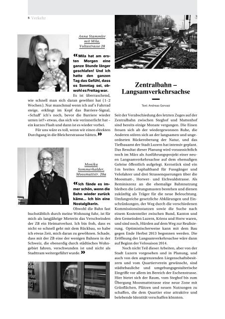 Quartierzeitung, Nr. 101-2012 - Obergrund