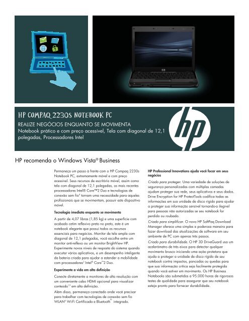 HP Compaq 2230s Notebook PC