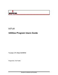 b57util Utilities Program Users Guide