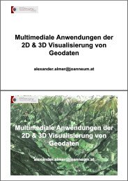 Multimediale Anwendungen der 2D & 3D Visualisierung von ...