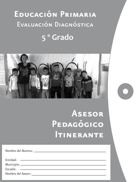 EvaluaciÃ³n diagnÃ³stica de 5Âº grado - Conafe