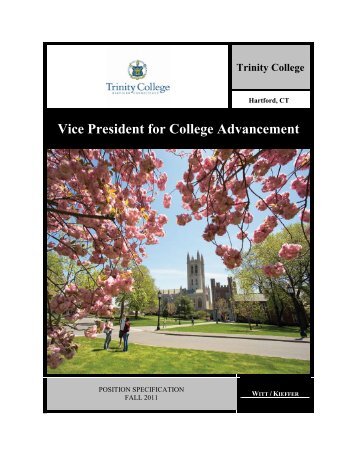 Vice President for College Advancement - Witt/Kieffer
