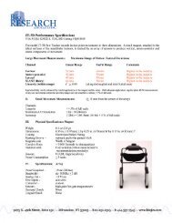 Technical Specifications for the JT-3D Jaw Tracker 1 and 2