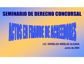 LIC. GRISELDA NIEBLAS ALDANA Junio de 2004 - Instituto Federal ...