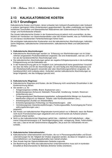 Get Kalkulatorische wagnisse Free