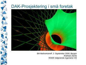 DAK-prosjektering i smÃ¥ foretak - BA-Nettverket