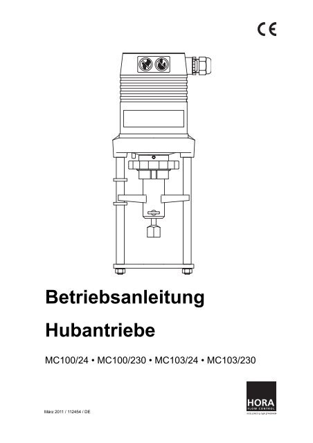 Betriebsanleitung Hubantriebe - HORA