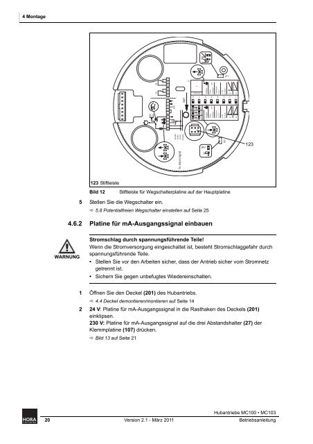 Betriebsanleitung Hubantriebe - HORA