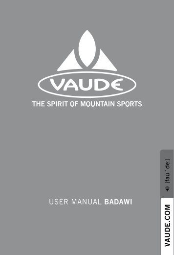 USER MANUAL BADAWI V A U D E .C O M