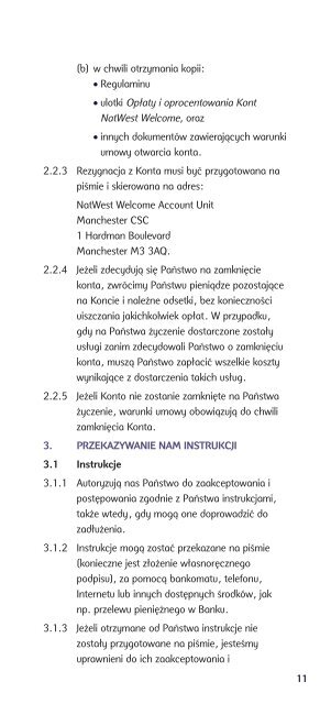 Konto Osobiste NatWest Welcome oraz Konto do Przelewu ...