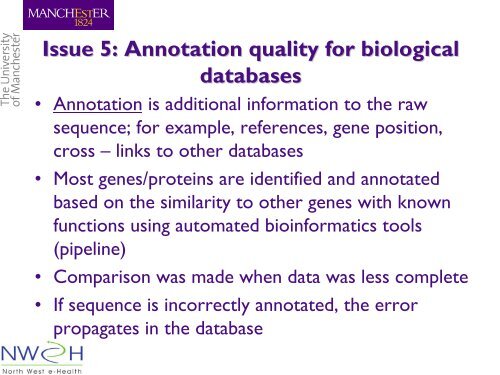 Introduction to bioinformatics - National Genetics Reference ...