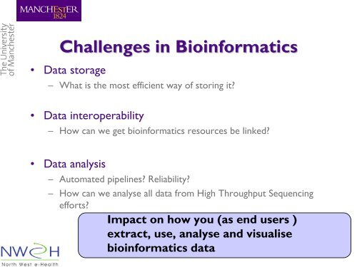 Introduction to bioinformatics - National Genetics Reference ...