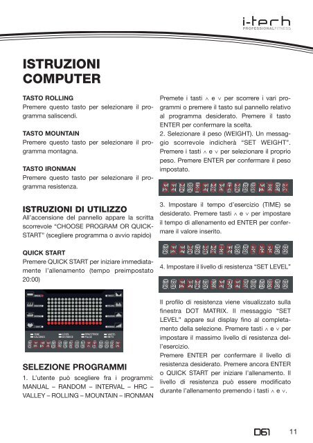 MANUALE ISTRUZIONI