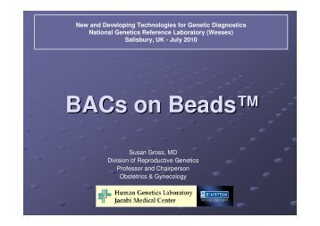 BACs on Beadsâ¢ - National Genetics Reference Laboratories