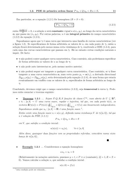 FCUP Dep. Matemática Pura Geometria das Equaç˜oes Diferenciais