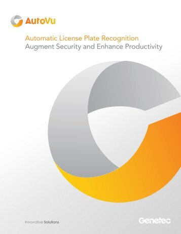 AutoVu License Plate Recognition - Genetec