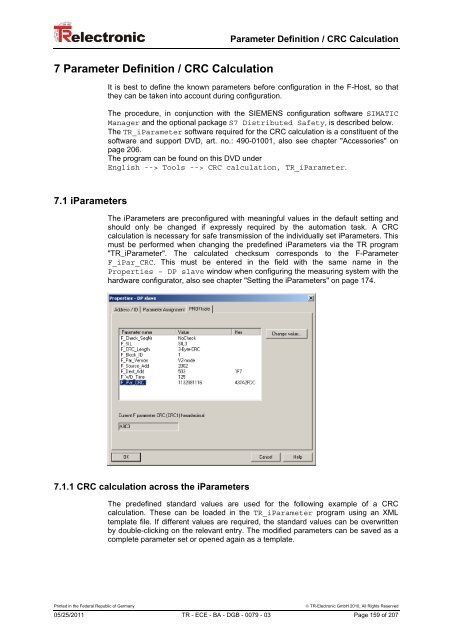 Benutzerhandbuch / User Manual - TR Electronic